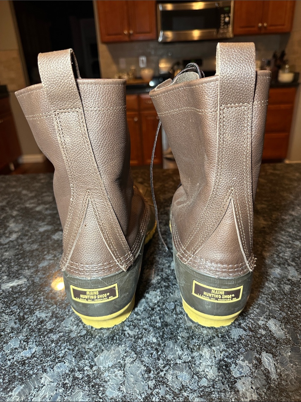 LL Bean 10" Main Hunting Boots Dark Brown Men’s Size 12 - Picture 4 of 7